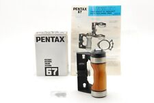  NEAR MINT w/Box Asahi Pentax Wood Hand Grip For 6x7 67 67II From JAPAN