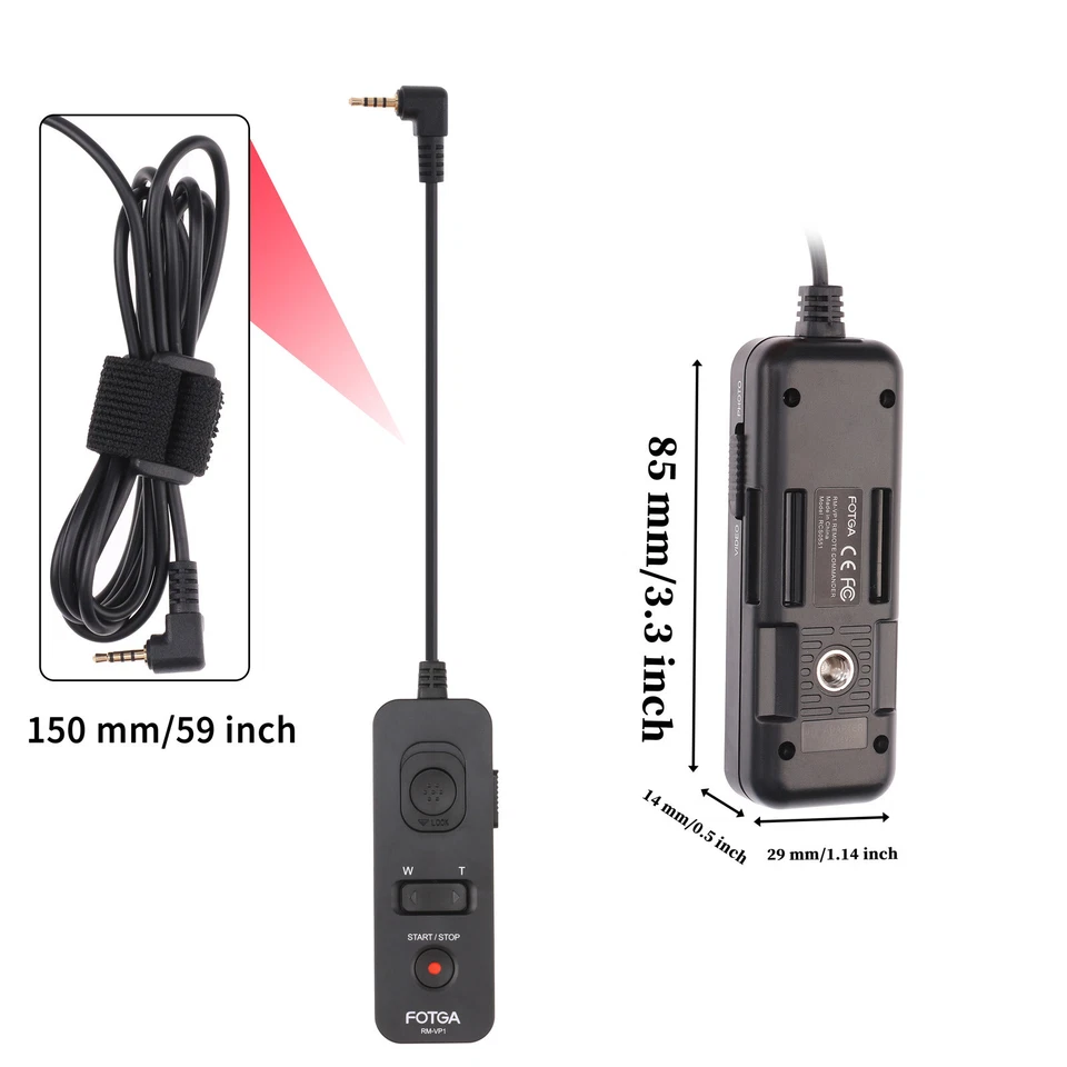 FOTGA RM-VP1 Remote Remote Release for Panasonic GH4 DMW-RSL1/RS1 - 1/4" Mount - Image 4 of 4