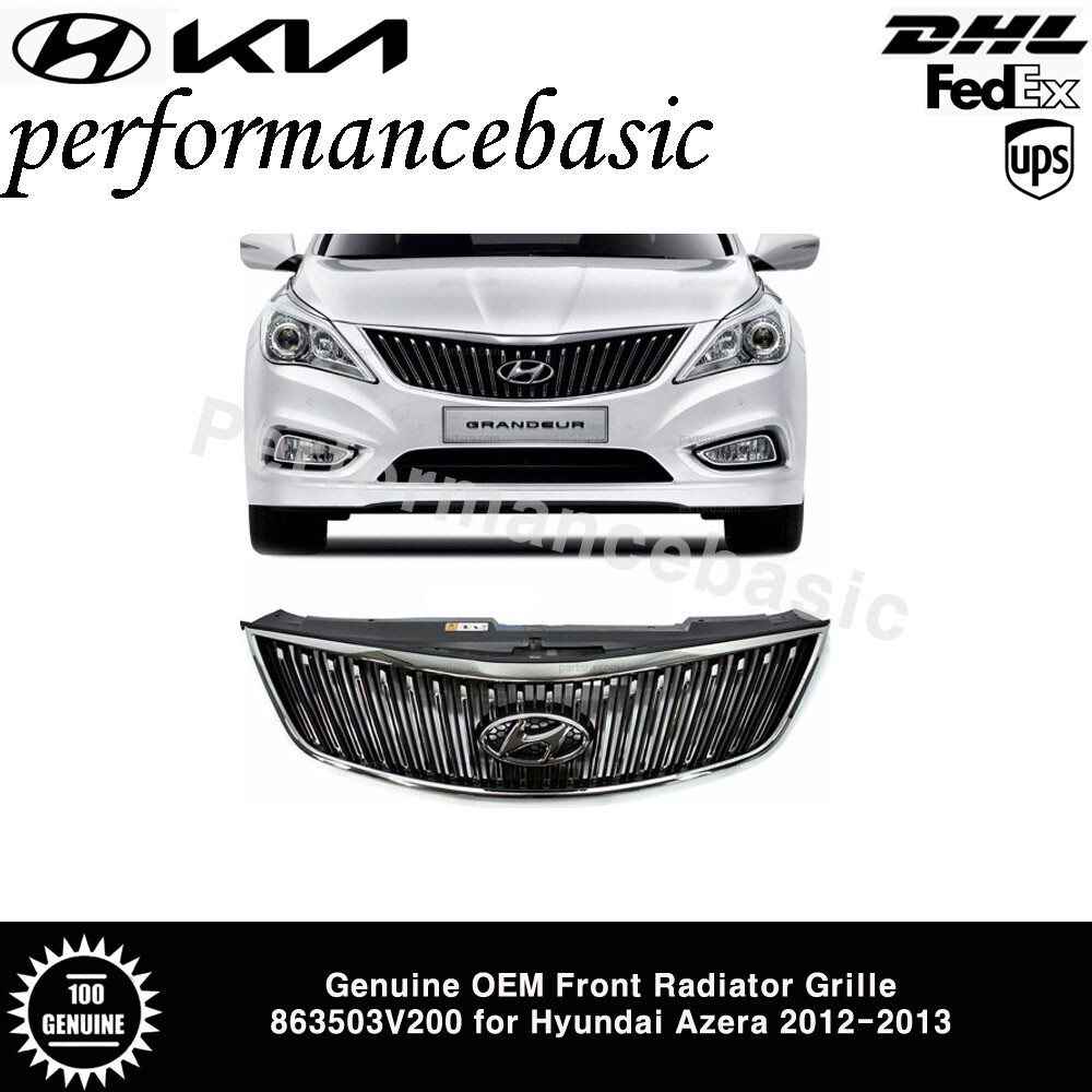 Genuine OEM Front Radiator Grille 863503V200 for Hyundai Azera