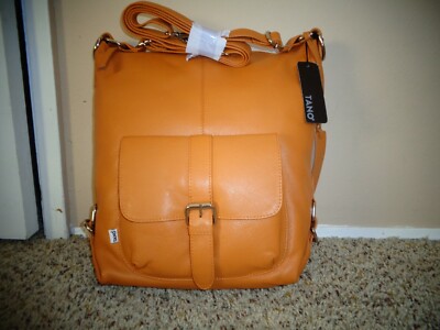 NEW TANO LARGE HOBO GENUINE LEATHER CROSSBODY Shoulder HANDBAG Made IN ITALY