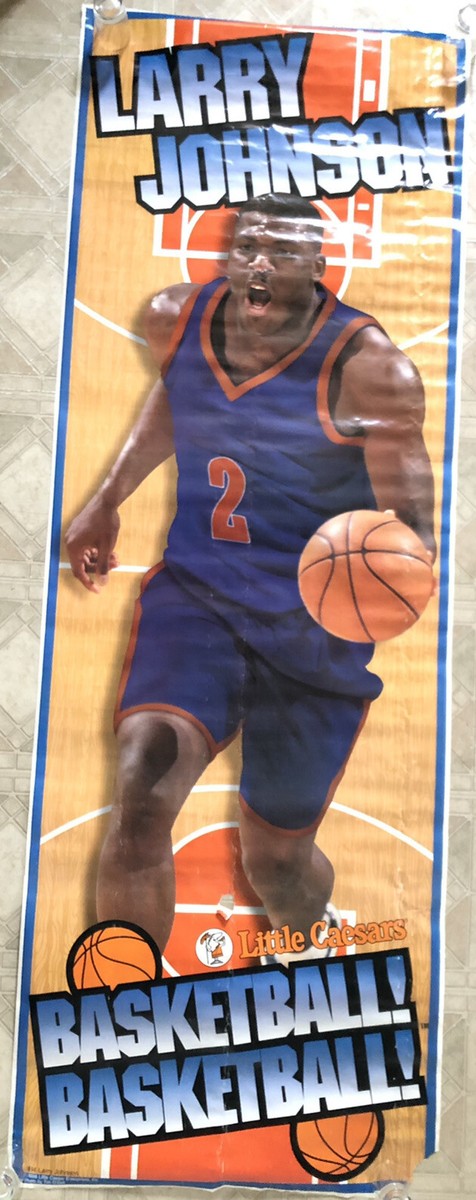 Larry Johnson POSTER New York Knicks Little Caesars 1996