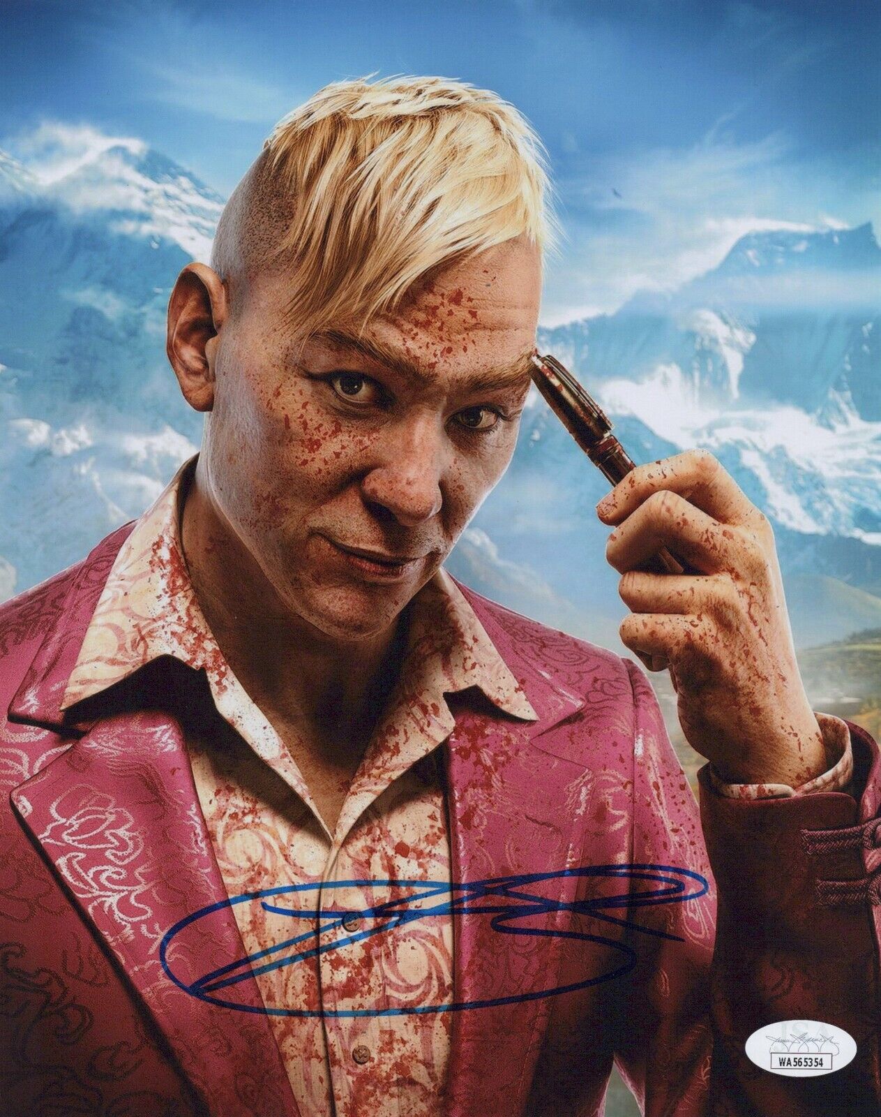 Troy Baker Signed 8x10 Far Cry 4 Pagan Min Authentic Autograph Photo JSA COA