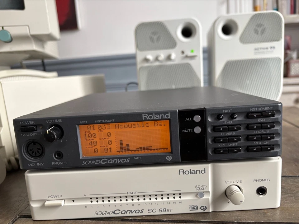 Roland SC-55 Sound Canvas SC55 General MIDI and GS retro expander sound module - Bild 2 von 4