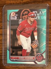 2022 Bowman Draft /199 Aqua Base Paper Sonny DiChiara 1st Bowman Los Angeles