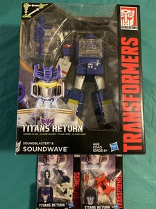 Transformers ~ TITANS RETURN LEADER CLASS SOUNDWAVE - Bonus 2 Titan Masters | eBay