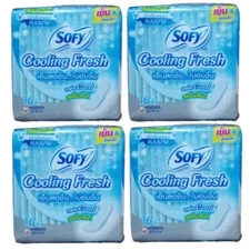 Pantiliners Sofy Cooling Fresh Slim Thin Scented 64 liners (4 Packs)