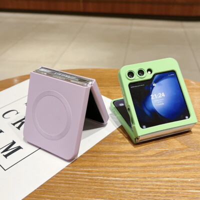 For Samsung Galaxy Z Flip6 Flip5 Flip4 3 Shockproof Magnetic Silicone Case Cover