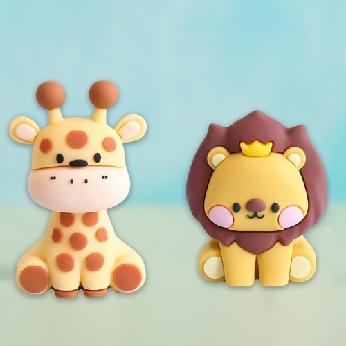 Forest Animal Cake Topper Tropical Jungle Safari Lion Giraffe Monke ❁UK - Picture 8 of 28