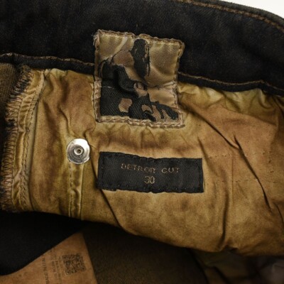 DRKSHDW RICK OWENS Mud DETROIT CUT 5 Pocket Button Fly Jeans 30