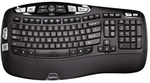 Logitech K350 Wireless Wave Ergonomic Keyboard w/Unifying Receiver | eBay