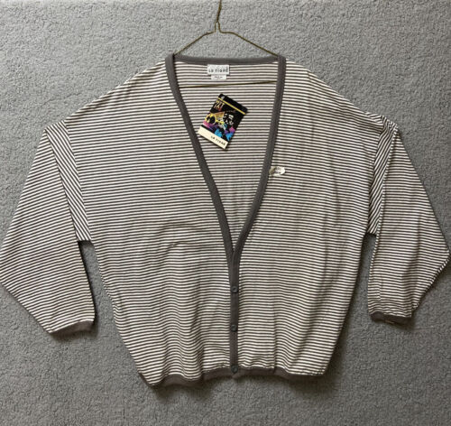 campus USA Made 80's Le TIGRE Acrylic Knit Cardigan L Beige campus USA Made 80's Le TIGRE Acrylic Knit Cardigan L Beige