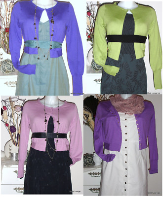 Noa Noa cardigan jacket purple green pink green civil knit cardigan