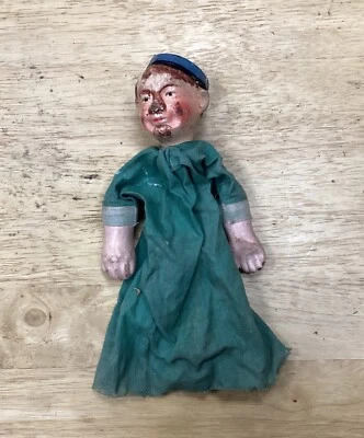 Marionnette À Gaine Ancienne Sculptée XIXème XXème - Théâtre Guignol - En L’état - Photo 1/4
