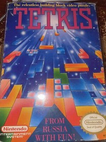 Tetris complete in box original nintendo nes game Complete