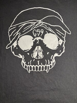 G59 Suicideboys Skull Tee T Shirt Grey Day Adult Small Black Rap