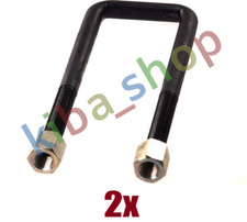 2x LEAF SPRING SHACKLE M24X2MM 101MMX310MM NUT FITS SAF FITS SAF VAZ VDZS