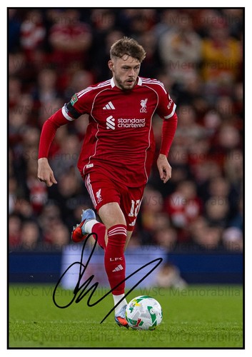 11312. Conor Bradley Signed Pictures (A4 Prints) Liverpool N Ireland Bolton W