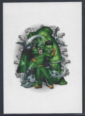 2006 Preziosi (Italy) #B HULK/DR. DOOM OCTOPUS Marvel Super Heroes Sticker