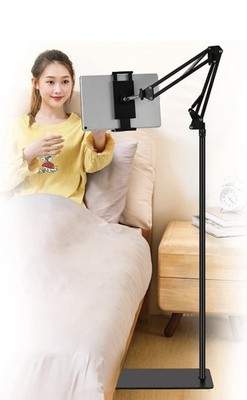 Tablet Bodenständer, verstellbar Universal 360 Grad drehbar Metall Tablet Halter