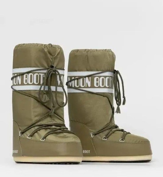 Women Moonboot Winter Boots Khaki 35