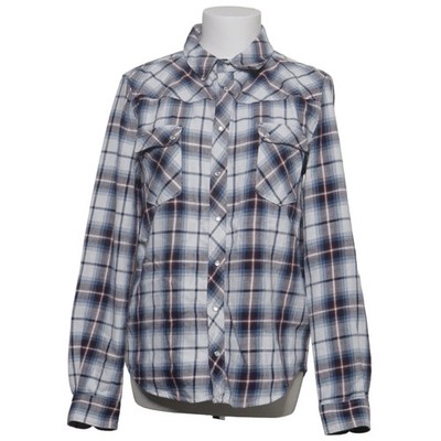 Ba&sh, Flanellhemd, Größe: M, Blau/Weiß/Rot, Baumwolle, Karo, Flanell #Wh0