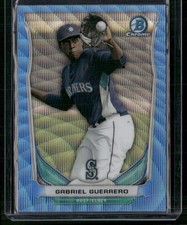 2014 Bowman #CTP-29 Gabriel Guerrero Chrome Top Prospects Blue Wave Refractors