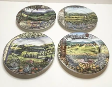 Vintage Rare Sakura Tuscan Travels Collectible Plates Full Set of Four