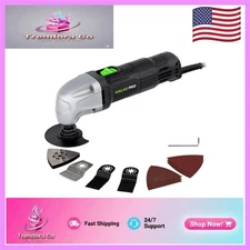 Durable 1.5A Oscillating Tool with Extended Cord and Multiple Accessories