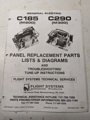 #ad #ad GE GENERAL ELECTRIC PARTS LIST DIAGRAMS SERVICE MANUAL C185 C290 M200 M300 1996 $13.99