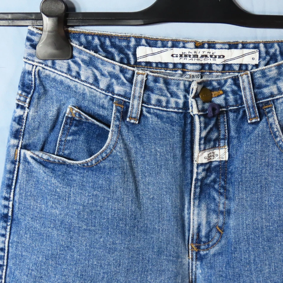 JEANS GIRBAUD MARITHE/FRANCOIS AÑOS 90 de colección lavados a la piedra HECHOS EN EE. UU. holgados cónicos 9/10 Foto 4 de 4