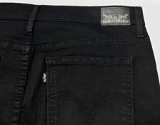 Levi's Women's Mini Icon Jean Skirt Black Tab Sz 9 EC 34 Waist Stretch