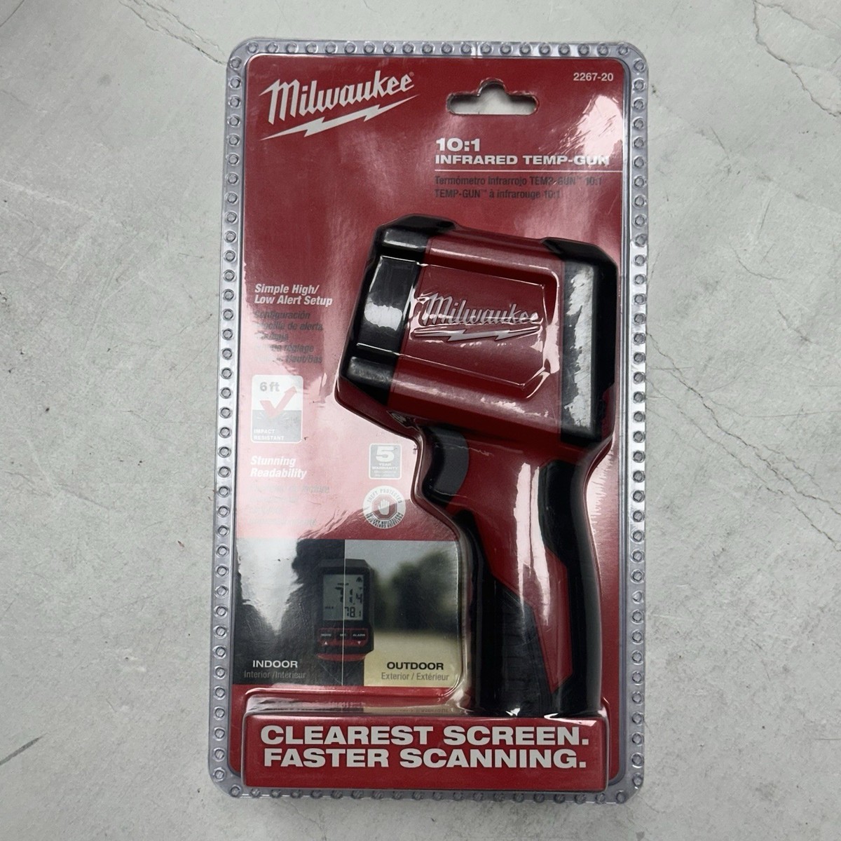Milwaukee 2267-20 Laser Temperature Gun Infrared 10 1 Thermometer