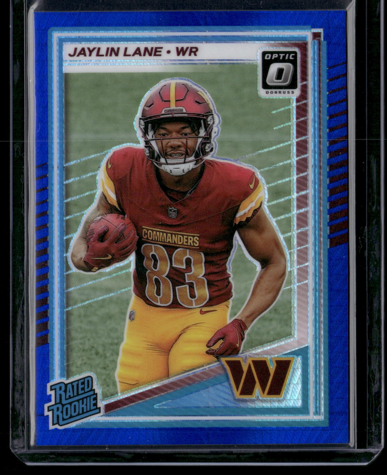 2025 Donruss Optic #249 Jaylin Lane Blue Hyper