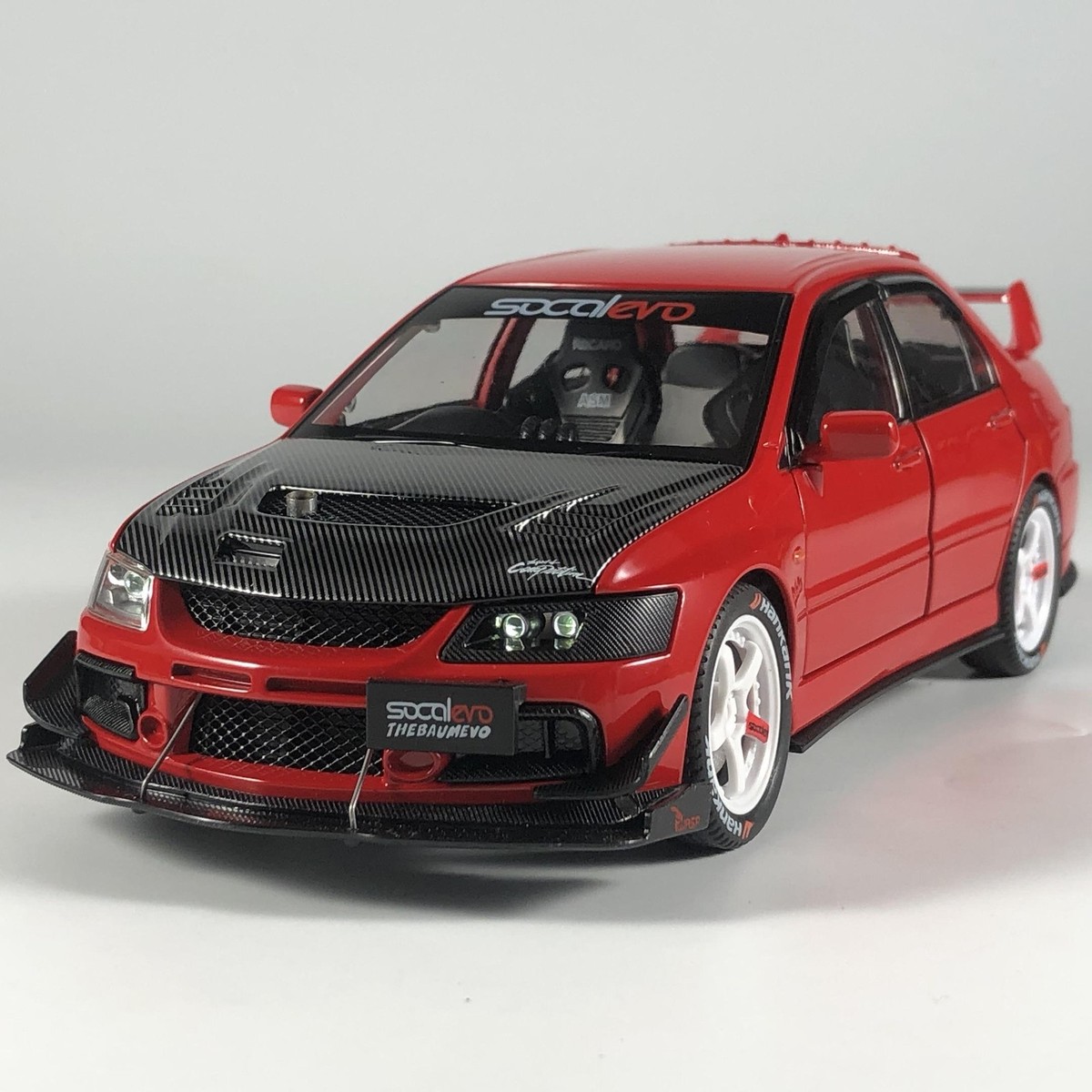 1:24 Mitsubishi Lancer EVO9 JDM Modified Alloy Diecast Model Car