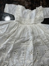 Antique Doll Dress For Antique Dolls Or German Bisque Dolls High Waist Style