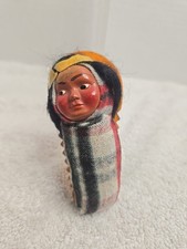 NATIVE AMERICAN INDIAN SKOOKUM DOLL, PRE WWII ERA