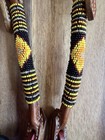 Showman Yellow/Orange/Black Beaded One Ear Headstall — photo 2