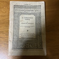 Riverside Literature Series Number 57 A Christmas Carol By Charles Dickens