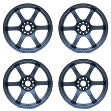 Set Of 4 Gram Lights 57dr Admiral Blue 18x9.5 38mm 5x114.3mm Wheels