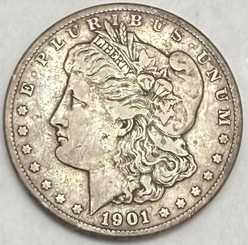 1901-S Morgan Silver Dollar VF Details