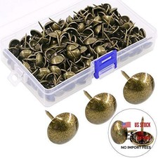 Hilitchi 200-Pieces 9/16'' 14mm Antique Upholstery Nails Tacks Bronze