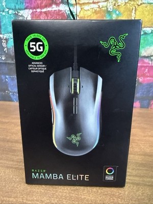 Razer Mamba Elite Wired Gaming Mouse: 16,000 DPI - Chroma RGB Lighting