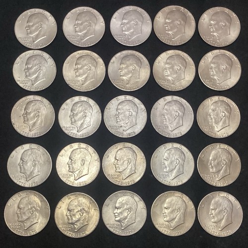 100x 1976 Bicentennial Eisenhower Dollars, Philadelphia, Type 2 Reverse. - Picture 7 of 9