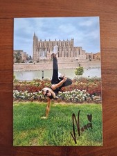 Karta z autografem (podpisane zdjęcie) Nancy Franck-Niemiecka piosenkarka imprezowa