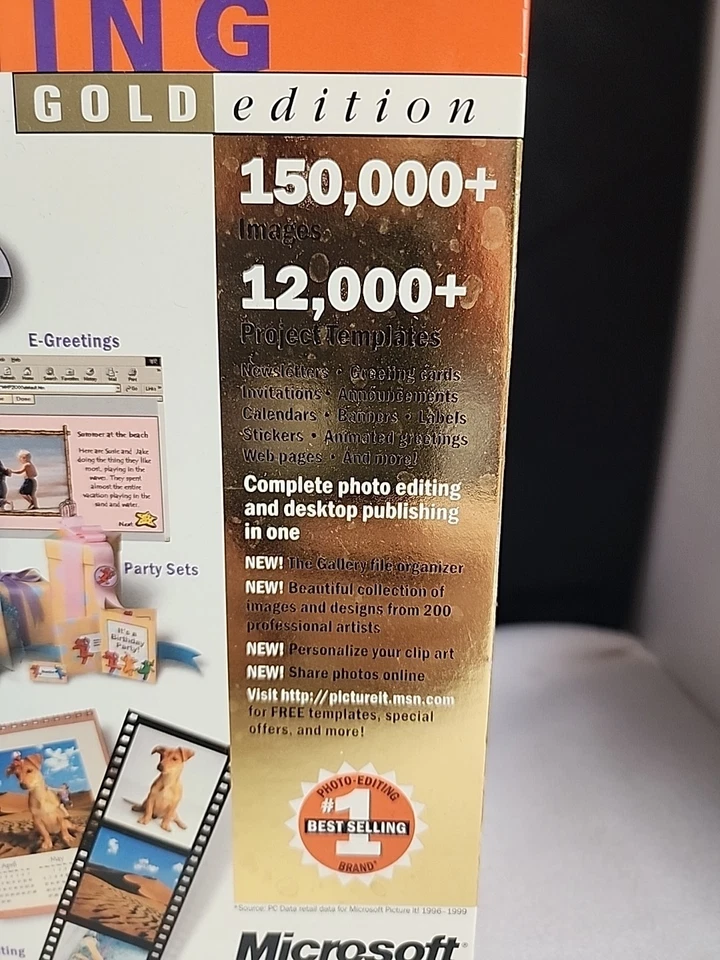 Microsoft Picture It! Publishing Gold Edition v. 2001 PC Sealed! Priority - Image 2 of 4
