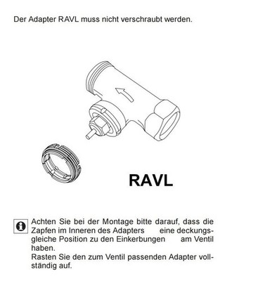 ADAPTER Danfoss RAVL 26mm auf M30x1,5 Ventilantrieb Heizkörperthermostat  NEU 