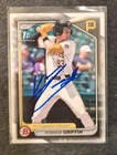 2024 Bowman Draft Konnor Griffin Signed Auto IP 1st RC Card #BD-22 Pirates