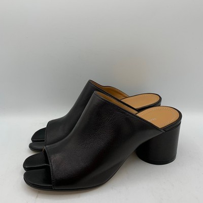 Maison Margiela Hannah Tabi Mule Womens Size 35.5/5.5 US Black Leather Sandals