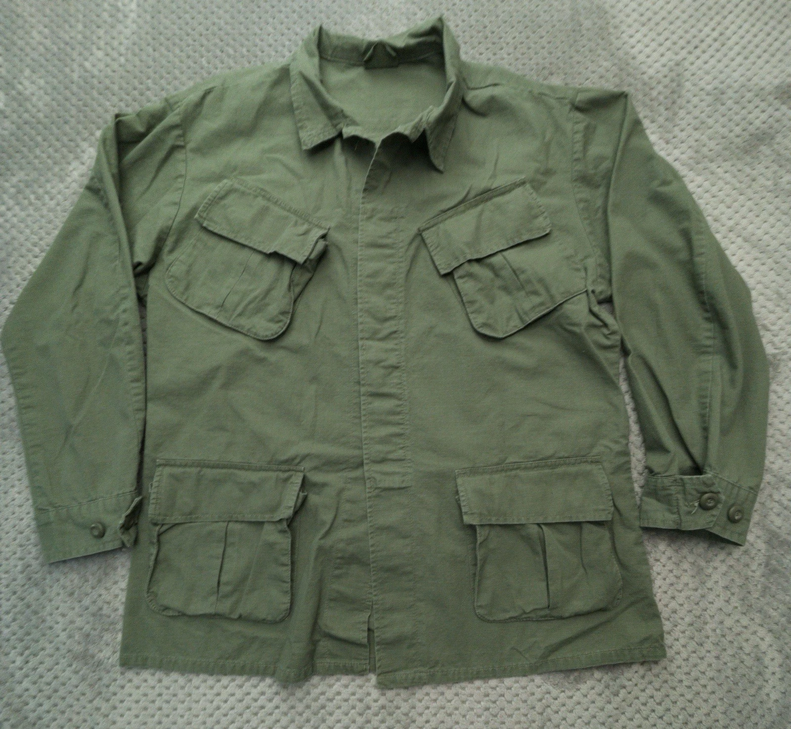 Rothco Jacket Mens Medium Green BDU Ripstop Field Button Front Reproduction image 1