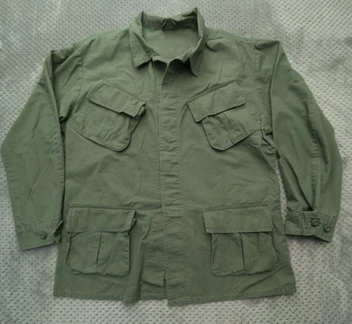 Rothco Jacket Mens Medium Green BDU Ripstop Field Button Front Reproduction video thumbnail